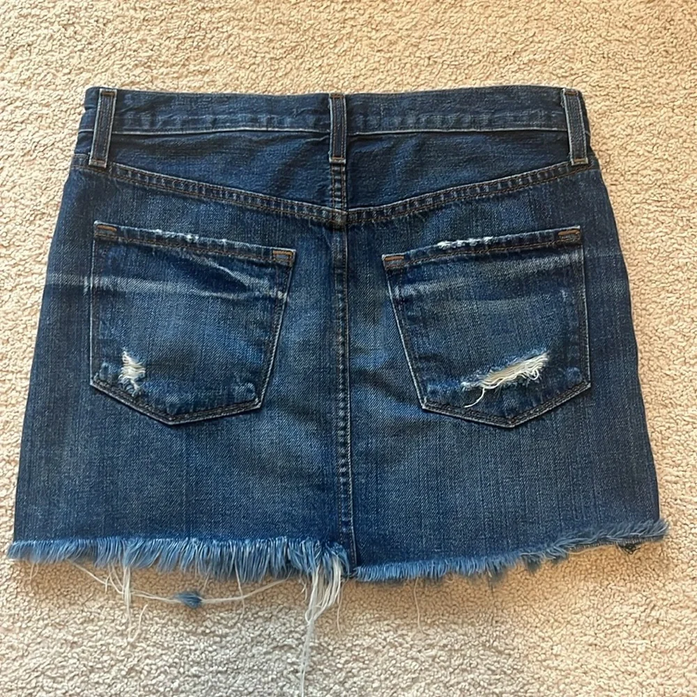 J Brand Dark Wash Bonny Denim Mini Skirt Size 26